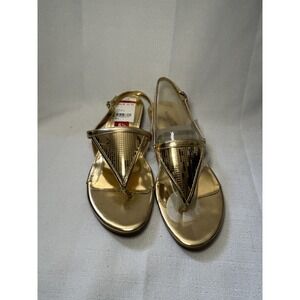 Nine West Gold‎ 60258659-3UZ Thong Sandal Women's 6.5M